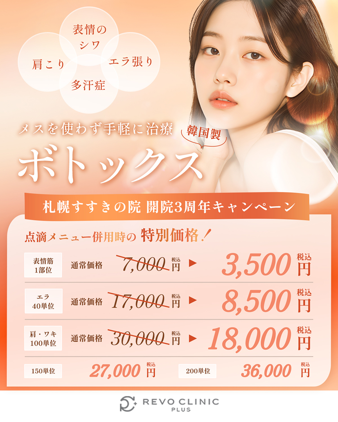 開院3周年記念キャンペーン_ボトックス